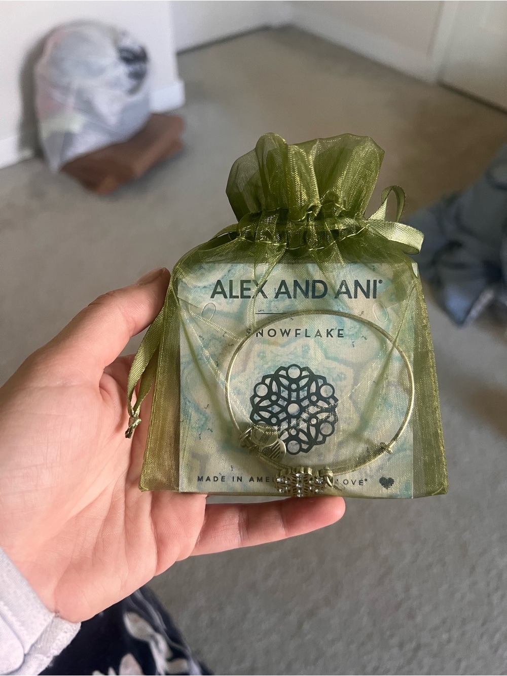 Alex and Ani Snowflake Bangle Bracelet